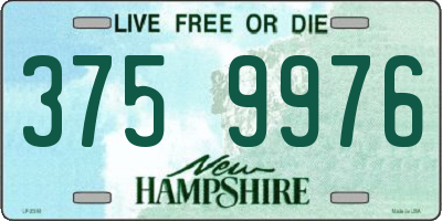 NH license plate 3759976
