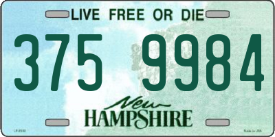 NH license plate 3759984
