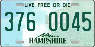 NH license plate 3760045