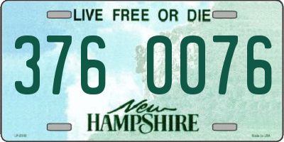 NH license plate 3760076