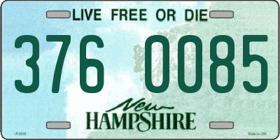 NH license plate 3760085