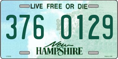 NH license plate 3760129