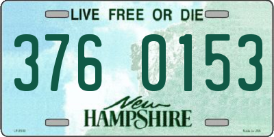 NH license plate 3760153