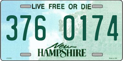 NH license plate 3760174