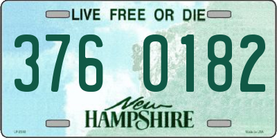 NH license plate 3760182