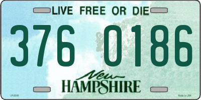 NH license plate 3760186