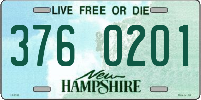 NH license plate 3760201