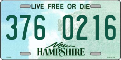 NH license plate 3760216