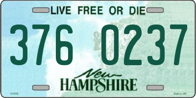 NH license plate 3760237
