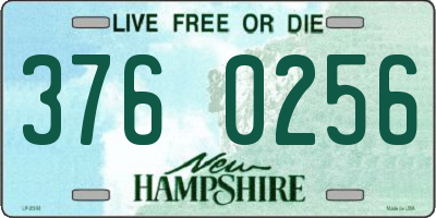 NH license plate 3760256