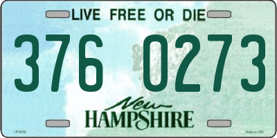 NH license plate 3760273