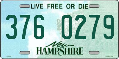 NH license plate 3760279