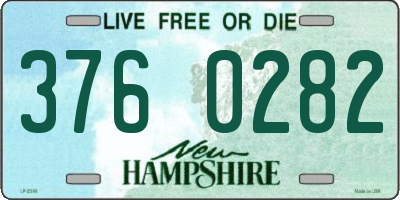 NH license plate 3760282