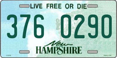 NH license plate 3760290