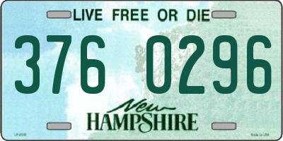 NH license plate 3760296