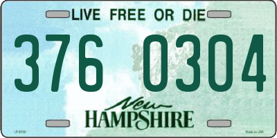 NH license plate 3760304