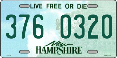 NH license plate 3760320