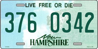 NH license plate 3760342