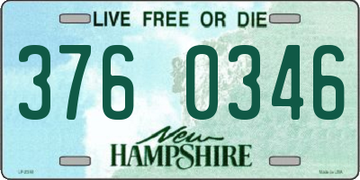 NH license plate 3760346