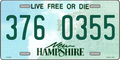 NH license plate 3760355