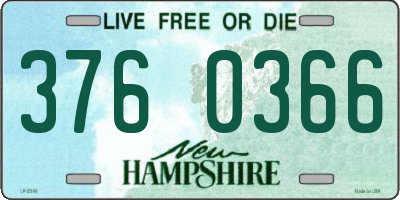 NH license plate 3760366