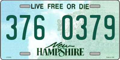 NH license plate 3760379
