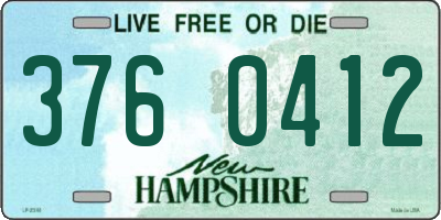 NH license plate 3760412