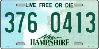 NH license plate 3760413