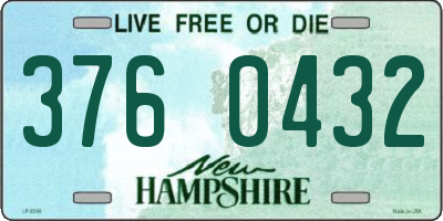 NH license plate 3760432
