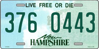 NH license plate 3760443