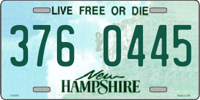 NH license plate 3760445