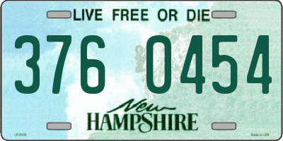 NH license plate 3760454
