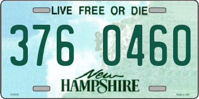 NH license plate 3760460