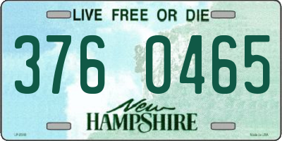 NH license plate 3760465