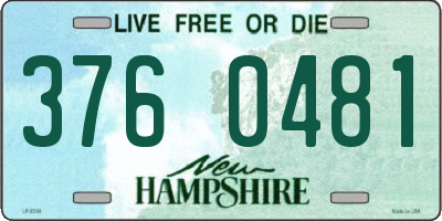 NH license plate 3760481