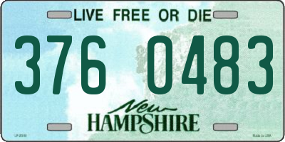 NH license plate 3760483