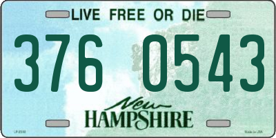 NH license plate 3760543