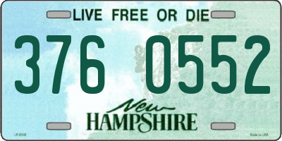 NH license plate 3760552
