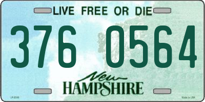 NH license plate 3760564