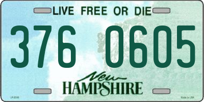 NH license plate 3760605