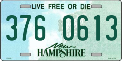 NH license plate 3760613