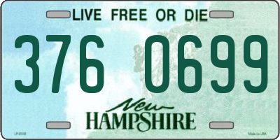 NH license plate 3760699