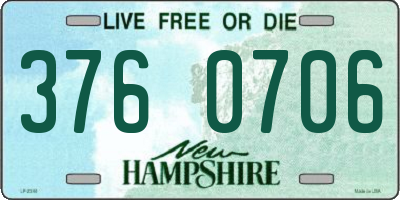NH license plate 3760706