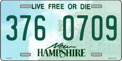 NH license plate 3760709