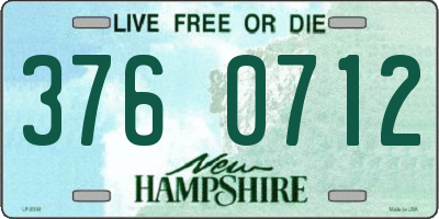 NH license plate 3760712