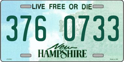 NH license plate 3760733