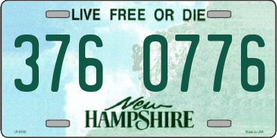 NH license plate 3760776
