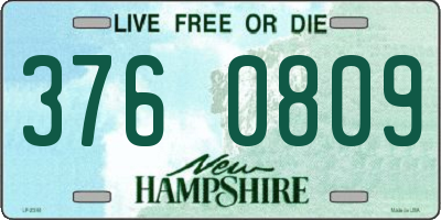 NH license plate 3760809
