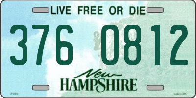 NH license plate 3760812
