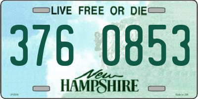 NH license plate 3760853